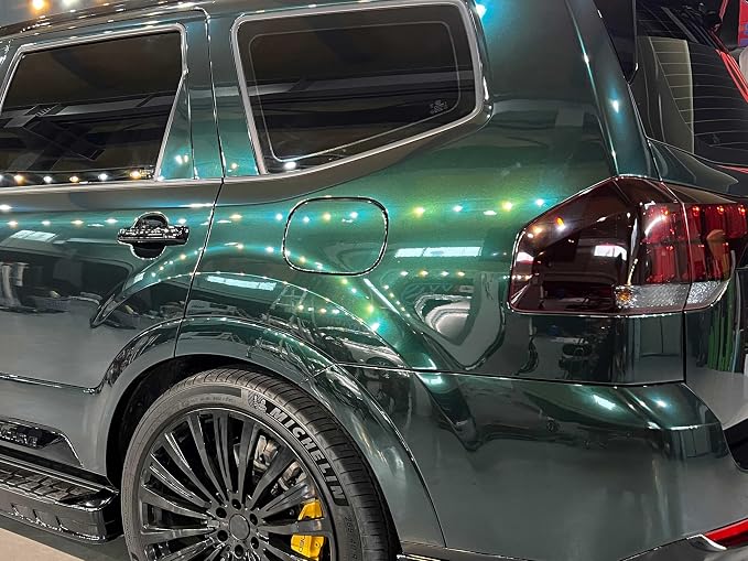 ColorFusion PPF by VViViD, Gloss Shadow Green Dry Apply PPF Vinyl Car Wrap Roll 1.3ft x 5ft