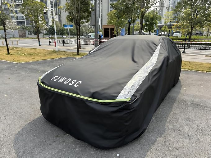 Full Enclosed Car Cover Universal Fit Wrangler 2 Door 1987-2025 YJ/TJ/JK/JL,Kia Soul,Honda fit,Chevy Trax,Encore,Kona/Veloster,HR-V 2015-2022 Fit Small SUV/Hatchback/Jeep Length up to 171 in