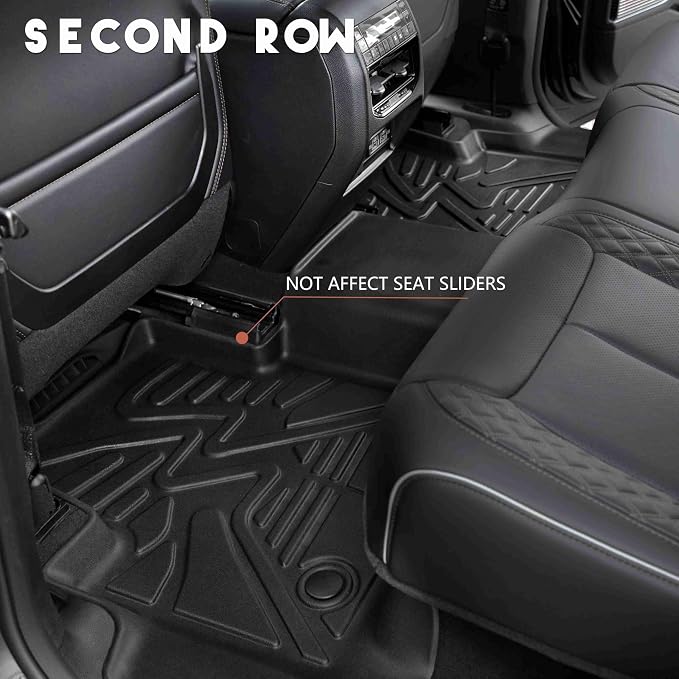 KARPAL Floor Mats for 2022-2025 2026 Jeep Grand Cherokee WL 5-Seat (Include 4xe, not for L), All Weather TPE Custom Fit Floor Liners Car Mats Accessories