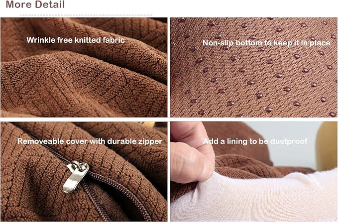 Sigmat Recliner Cushion for Elderly with Memory Foam 20x20x3 Inches Large Square Seat Cushion for Recliner Chair, Floor Pillow, Truck Seat Cushion Navy