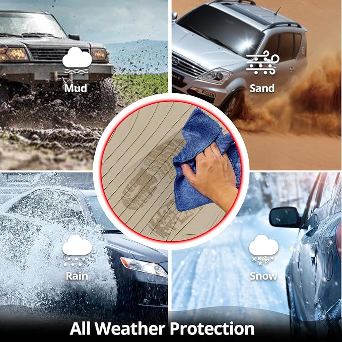 Fit 2018-2024 Toyota Camry Custom Fit Floor Mat IKON Style Beige | IKON MOTORSPORTS, Latex Rubber Heavy Duty All Weather Car Front Rear Carpets Liner 5PC