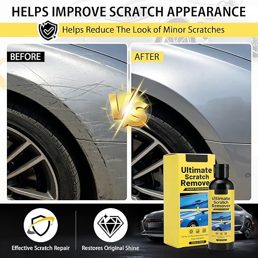 Scratch Remover, Scratch Car Scratch Remover Kit, Quick Fix Removal Paste for Deep Scratches, All Paint Colors Polishing Kit 3.53oz