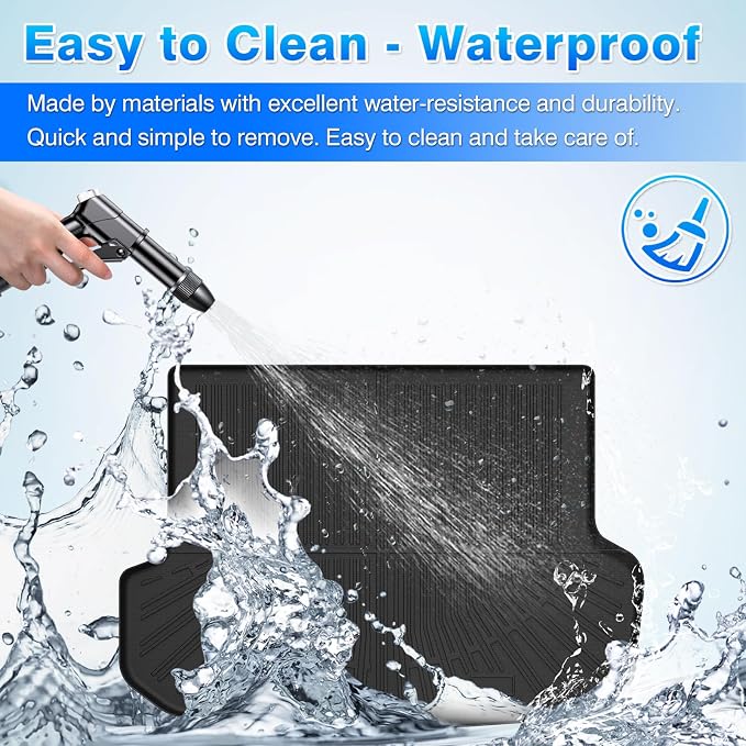 Cartist Custom Fit for Cargo Liner 2016-2022 RX350/RX450h (Not for RX350L & RX450hL) All Weather Trunk Mat Anti-Slip TPE Rear Trunk Floor Mat Waterproof