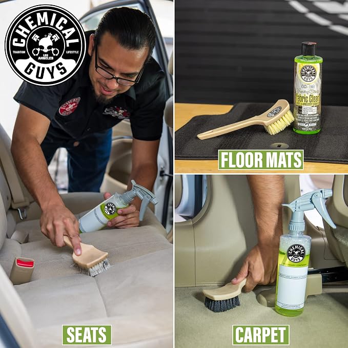 Chemical Guys, Foaming Citrus Fabric & Carpet Cleaner, Seats & Mats, 16 oz | High-foam cleaner lifts coffee, soda and food stains and odors from seats, carpet and floor mats, citrus scent