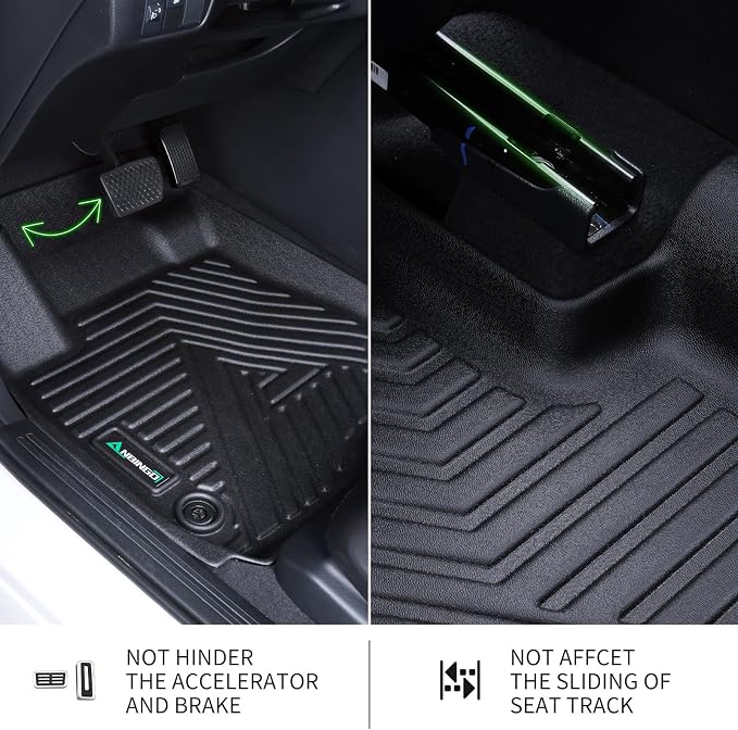ANBINGO® Floor Mats & Cargo Liner for 2023-2026 Honda CRV (Hybrid) for CR-V Sport/Sport-L/Sport Touring, All Weather Protection TPE Automotive Floor Liners, (Cargo Tray in Highest Position)