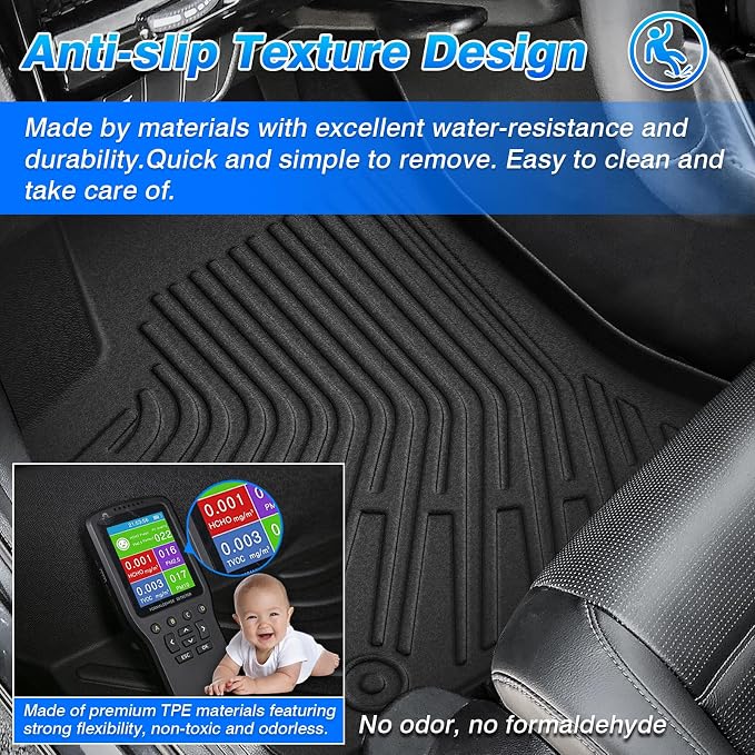 Cartist Custom Fit for Floor Mats 2014-2023 Chevrolet Chevy Trax / 2013-2023 Buick Encore (Not fit Encore GX) All Weather Floor Liners 2 Rows TPE Odorless