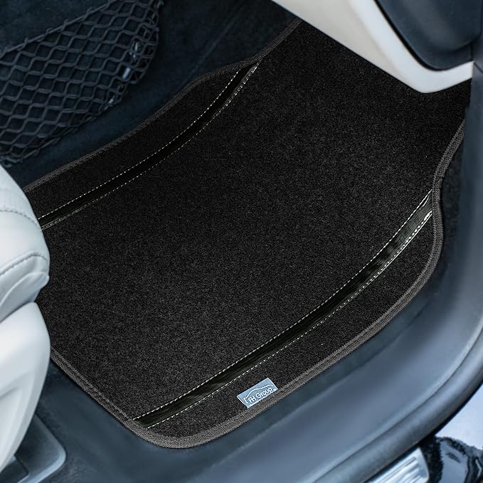 FH Group Universal Fit Car Floor Mats – All-Purpose Carpet Floor Mats & Protectors for Cars, SUVs & Trucks, Durable Automotive Carpet Mats, Black
