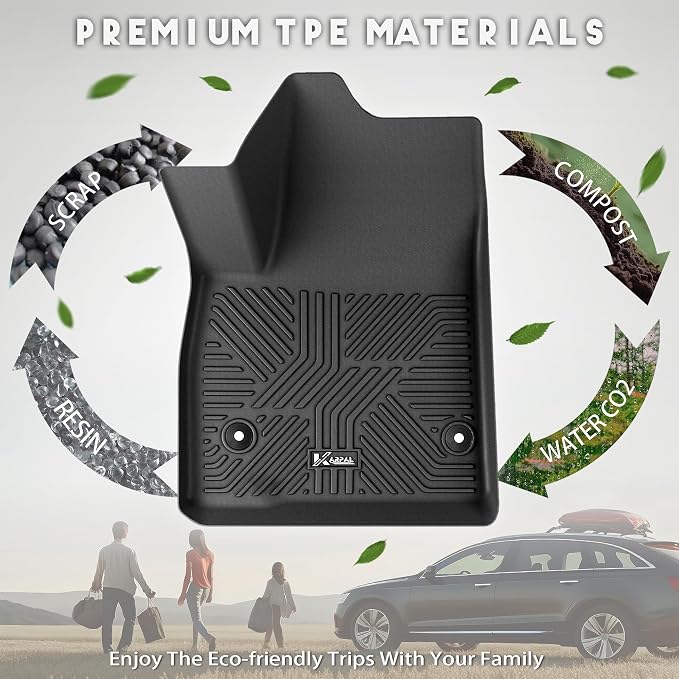 KARPAL Floor Mats for 2019-2025 2026 Chevy Blazer Gas Only (Not for EV & Trailblazer), All-Weather TPE Custom Fit Floor Liners Car Accessories