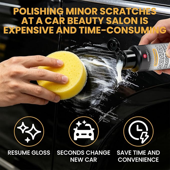 Car Scratch Remover - Wax & Polishing Compound for Paint Repair, Eliminate Swirls & Scratches, Restore Shine (100mL)