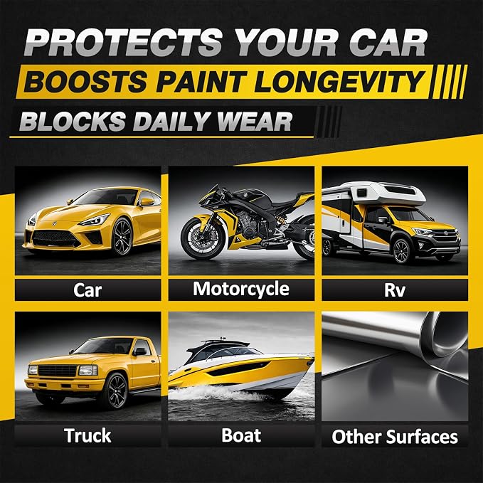 Hydrophobic Ceramic Coating Spray 16oz | UV & oxidation resistance, water beading, high gloss, safe for paint glass plastic wheels, easy rinse wipe, resists dirt