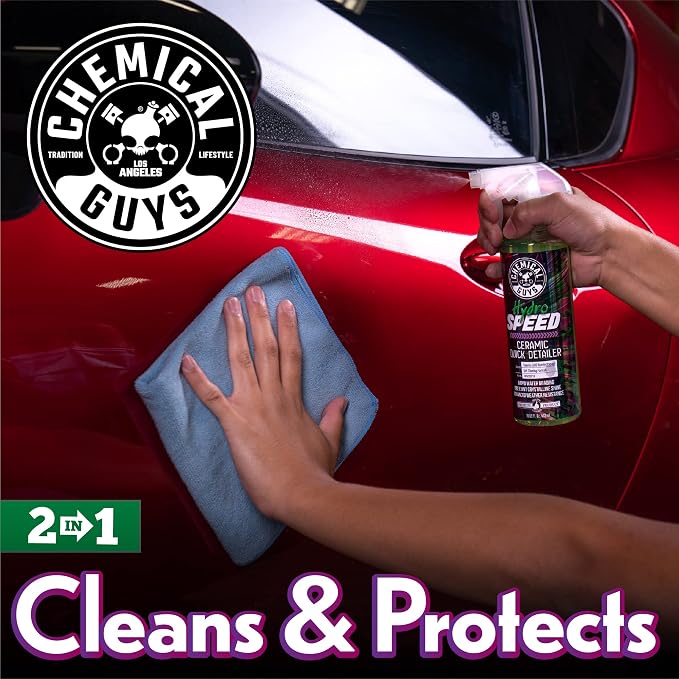 Chemical Guys, HydroSpeed Ceramic Quick Detailer Spray, Gloss, 1 Gallon | Ceramic polymers boost gloss, slickness and water beading, tops up coatings and wax on paint, glass and wheels