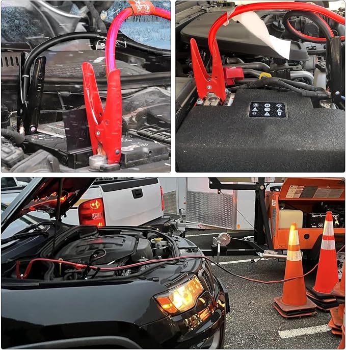 Nilight Jumper Cables for Car Battery 2 Gauge 16 FT Booster Cable Heavy Duty 800 A CCA with Carrying Bag Jump Start Emergency Kit Pickup Truck RV Vans SUV