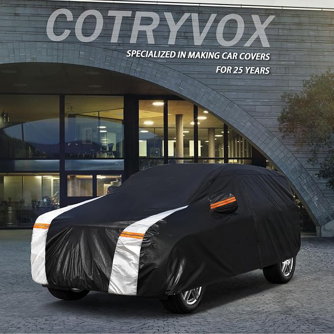 10 Layers Car Cover Custom Fit for Mini Countryman 2015-2026 100% Waterproof All Weather Automobiles, Gift with Towel, Heavy Duty Car Covers for Rain Sun UV Protection with Door Zipper.