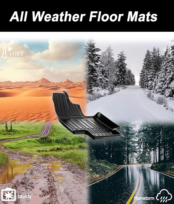 Custom Fit Floor Mats & Cargo Liner for Lexus RX350/RX350h/RX500h 2023-2026 (Excludes RX450h+ PHEV), Heavy Duty TPE All-Weather Trunk Mat