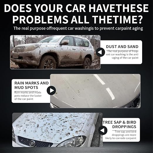 Car Coating Spray, SOPAMI 3-in-1 High Gloss Polish Scratch Remover, Waterless Car Wax Spray for Shine Protection, Nano Hydrophobic Quick Detailer for Paint, Glass, Plastic Metal Surfaces
