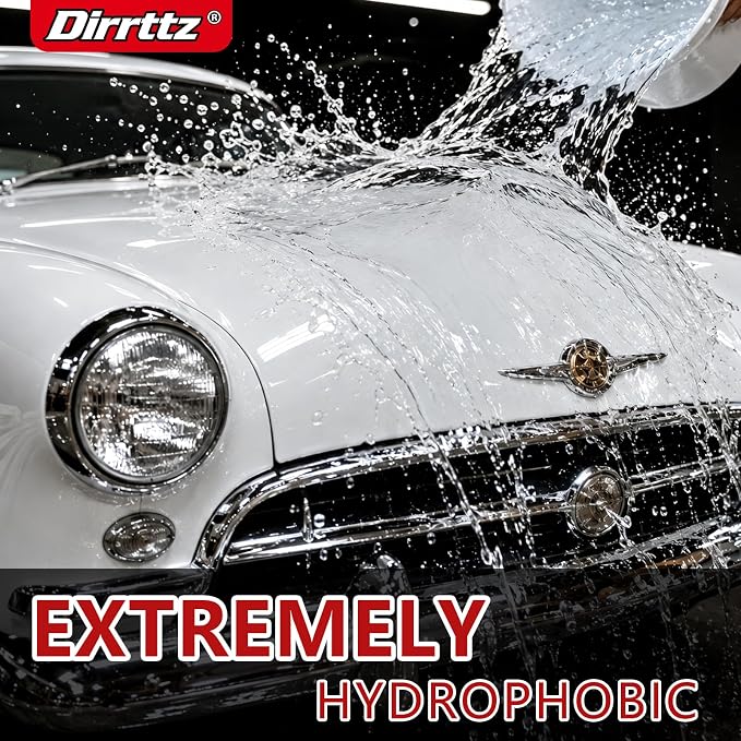 Ceramic Coating for Cars, 16.91 Fl Oz Car Wax Coating Spray, Quick Detailer Spray Wax, Car Wax Spray for Hydrophobic Water Beading, Deep Gloss Shine & Paint Protection for Trucks, RVs & Boats