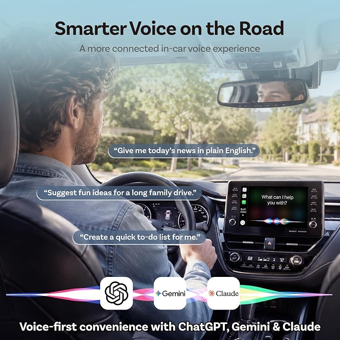 OTTOCAST Mini Slim Wireless CarPlay Adapter & Android Auto Adapter, Mini Cube 2-in-1 Adapter for Cars with Factory Wired CarPlay/Android Auto, 5GHz WiFi, Bluetooth 5.0, 5s Auto Reconnect