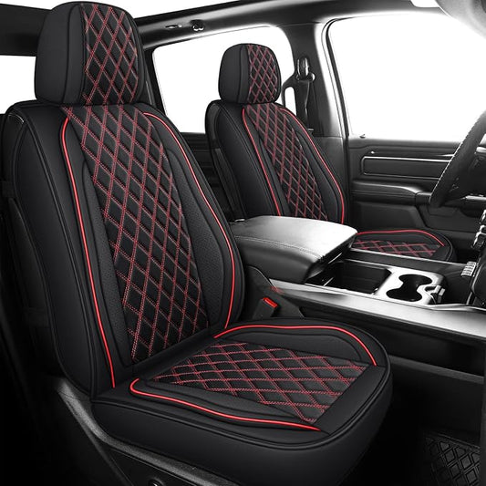 MIROZO Silverado Seat Covers,Truck Seat Covers Compatible with 2007-2013 and 2019-2026 Chevy Silverado GMC Sierra 1500 2500HD 3500HD Pickup Seat Cover Truck Accessories(Red,Full Set)
