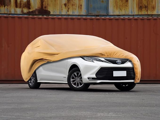 Heavy Duty Outdoor Car Cover Custom Fit for 2011-2026 Toyota Sienna,Windproof All Weather Waterproof Sun Rain UV Dust Snow Protection Outdoor Car Covers