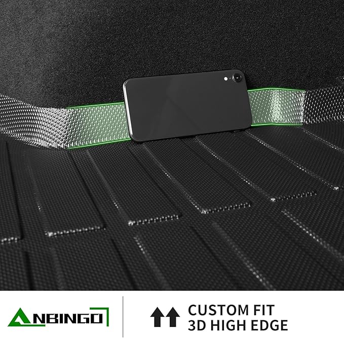 ANBINGO® Floor Mats & Cargo Liner for 2025 2026 CX-50 Hybrid/All Weather TPE Mazda CX50 Floor Liners / 1st & 2nd Row Custom Mats Full Set / CX50 Accessories - Black