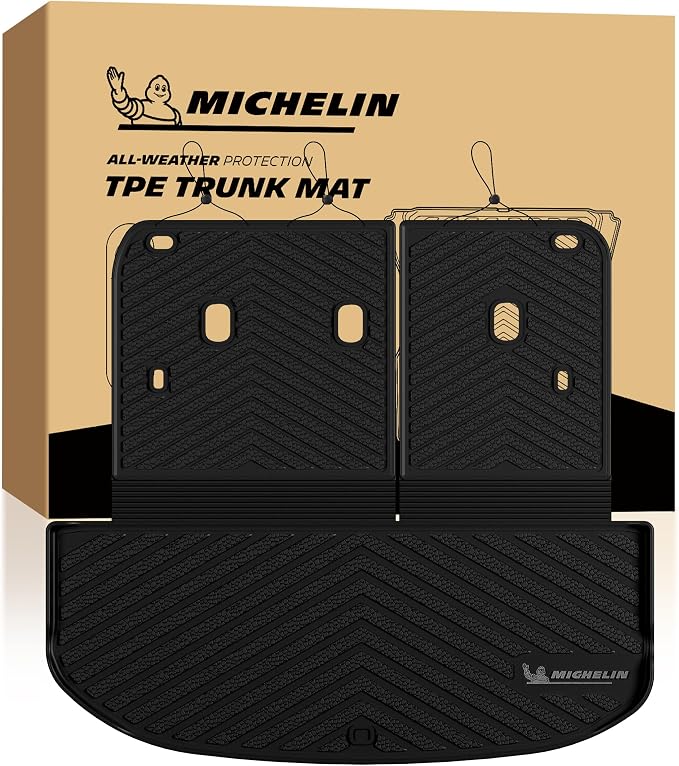 Michelin Vehicle Mats, Premier Series All-Weather TPE Custom Fit Liner for 2027 Kia Telluride 7 & 8 Seats Trunk Mat (1 Piece)