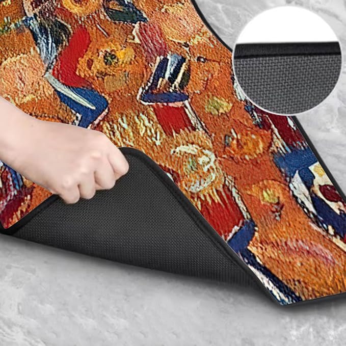 Car Floor Mats Non-Slip Automotive Floor Mats All-Weather Front Rear Car Floor Foot Mat Sets of 4 Pieces Foot Mats Rugs Carpet for Car Trucks SUV Sedans (Fangao-01)