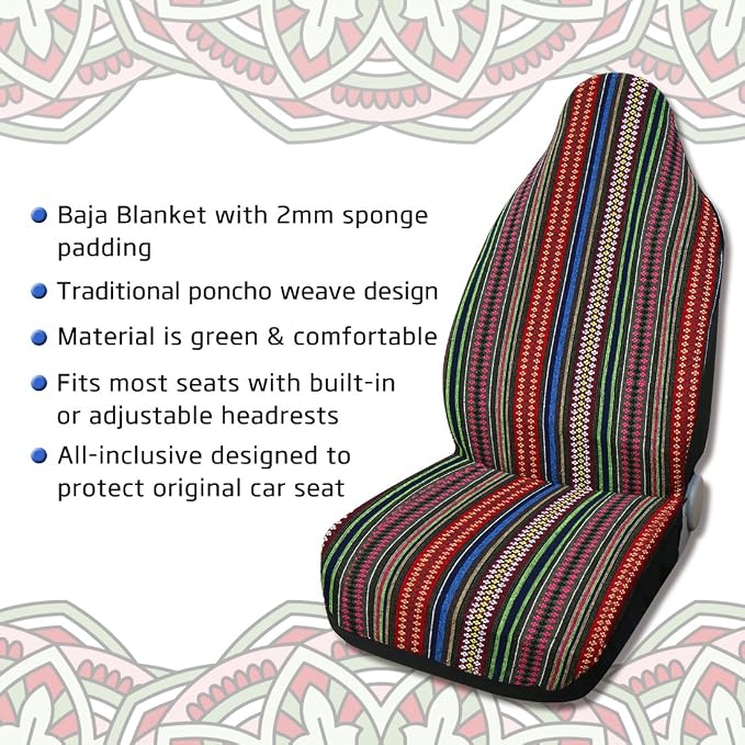 uxcell Universal Durable Bucket Front Seat Cover Protectors for Car SUV Automotive Rose Red