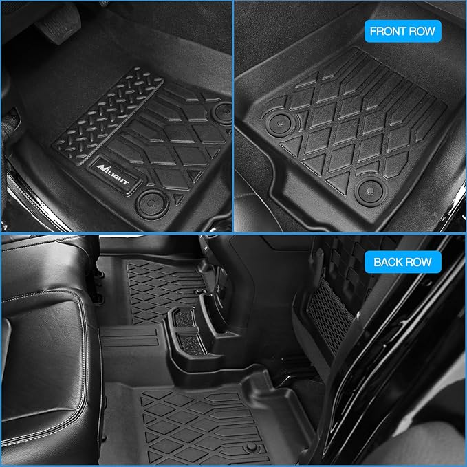 Nilight TPE Floor Mats for Tesla Model 3 2020 2021 2022 2023,All Weather Custom Fit Heavy Duty Floor Liners