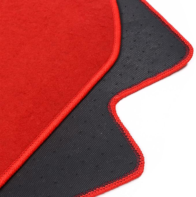Fit 2006-2011 Honda Civic Floor Mat Nylon Red | IKON MOTORSPORTS, Factory Fitment Front & Rear Car Floor Mats Liner Carpets Replacement 3PC