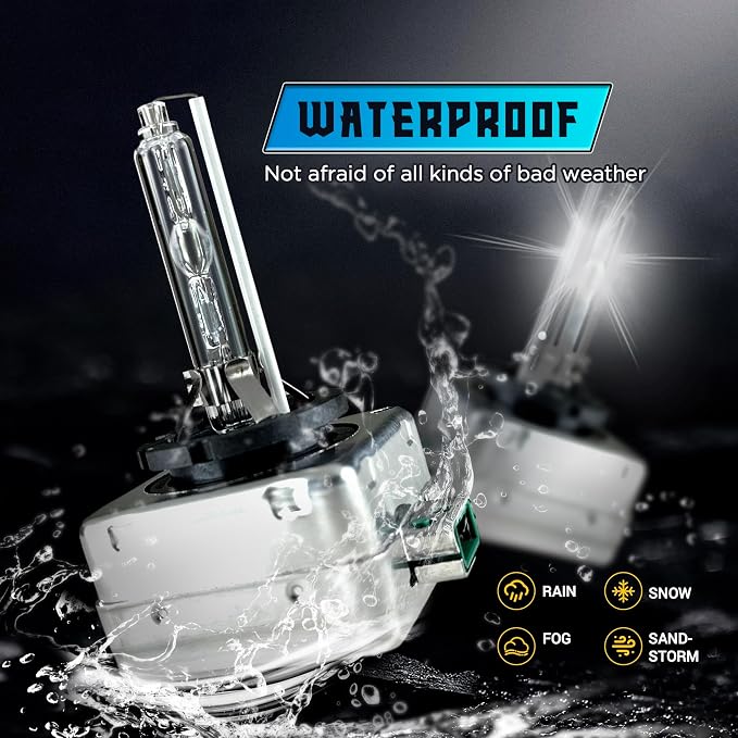 Innovited D3S HID Xenon Headlight Bulbs 4300K OEM Yellow High Low Beam 66340 42403 42302,etc Replacement Bulb - Pack of 2