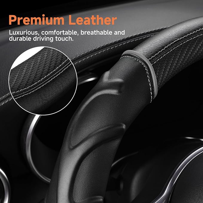 West Llama Car Steering Wheel Cover for Truck, Sporty Anti-Slip, 15.5-16 Inch