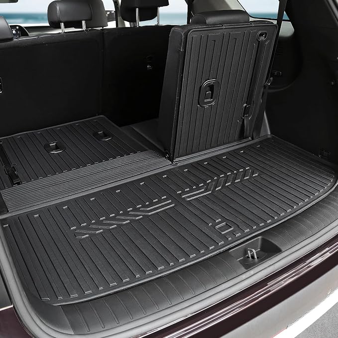 GALVAGNIATE Floor Mats for Hyundai Palisade 2020-2025, All Weather Floor Mats Trunk Cargo Liner with Backrest Protectors Accessories, Full Coverage Set (Fit 7/8 Seats)