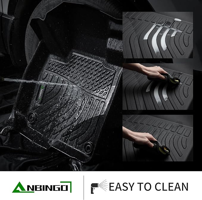 ANBINGO® Floor Mats & Cargo Liner for Honda Civic Hybrid Sedan 2025 2026, All Weather Car Floor Mat Floor Liners for Honda Civic 2025 2026 Accessories-Black