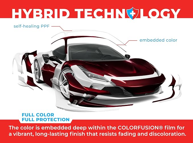 ColorFusion PPF by VViViD, Gloss Demon Dry Apply PPF Vinyl Car Wrap Roll 10ft x 5ft