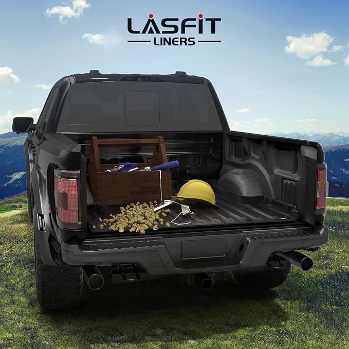 LASFIT 6.5ft Bed Mat for Ford F-150 2015-2023 F150 78.9" Truck Box All Weather Protector TPE Durable Bed Liner Easy Clean-Not Fit for Drop in Bedlienr