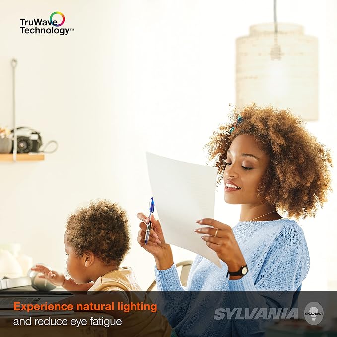 Sylvania LED TruWave Natural Series A19 Light Bulb, 40W Equivalent, Efficient 5.5W, Dimmable, 450 Lumens (40805), Soft White