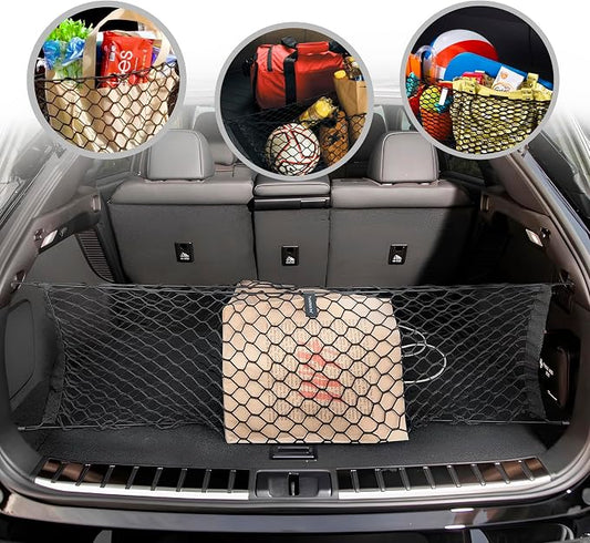 Envelope Style Automotive Elastic Trunk Mesh Cargo Net for Lexus RX RX350 2023-2026 - Premium Trunk Organizer and Storage - Luggage Net for Crossover- Best Car Organizer for Lexus RX