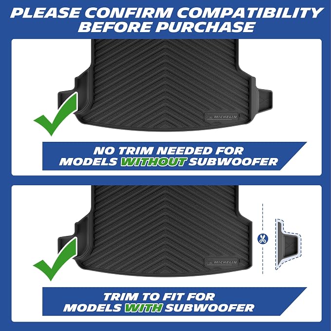 Michelin Vehicle Mats for 2025-2026 Subaru Forester Gas (4 Piece) | Not Fit Hybrid & 2025 Wilderness, All-Weather TPE Custom Fit Liner, Premier