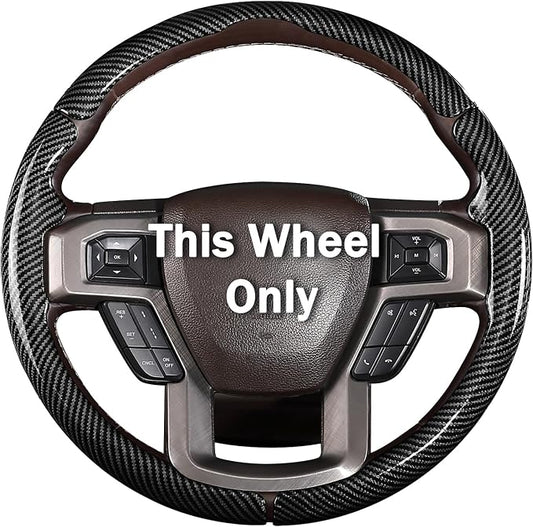 Steering Wheel Cover for Ford F150 2015-2020/ F250 2017-2022/ F350 2017-2022/ F450 2017-2022/ F550 2017-2022/ Ford Expedition 2018-2021 Steering Wheel Protector for Ford Steering Wheel Accessories