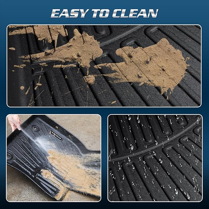 Compatible with Honda Fit 2009-2013 Floor Mats & Cargo Liner,All Weather Protection,Anti-Slip TPE Floor Mats & Trunk Mat for Fit 2009 2010 2011 2012 2013 Accessories