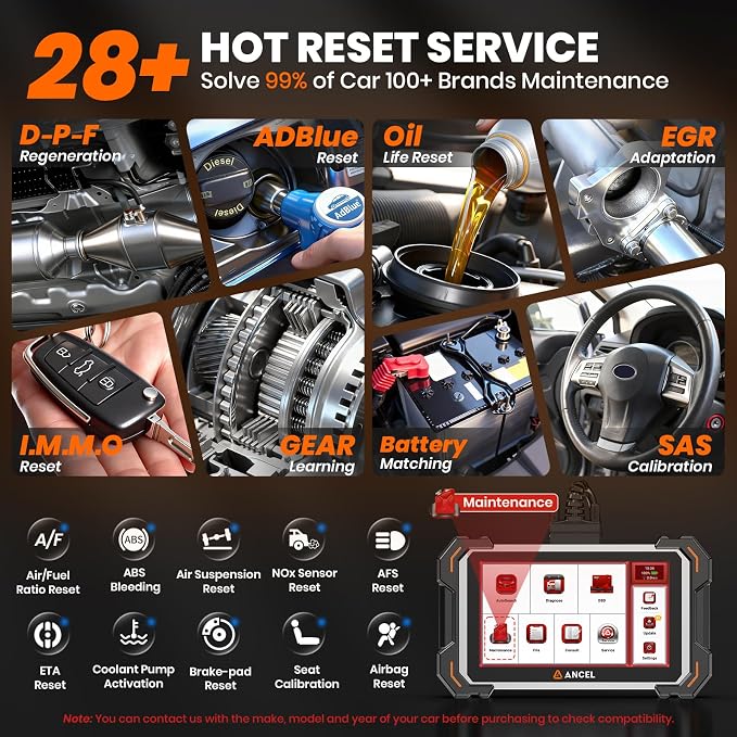ANCEL DS500 Elite OBD2 Scanner, Full System Car Code Reader, Bidirectional Scan Tool, 28+ Reset Functions, ABS SRS Transmission Check Engine Code Reader, CAN FD FCA Auto Auth, Lifetime Free Update