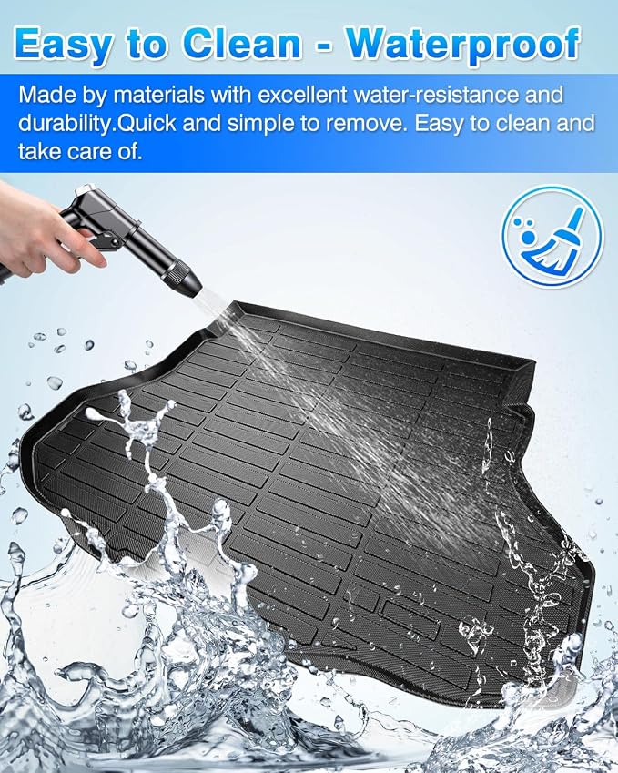 Cartist Cargo Liner Compatible with Hyundai Elantra & Elantra N & Elantra Hybrid 2021 2022 2023 2024 2025 All Weather Rear Trunk Mat TPE (Not Fit Elantra GT Models)