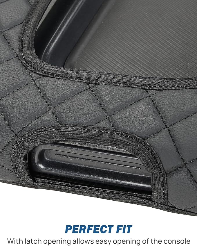 JOYTUTUS Center Console Cover Compatible with Silverado Sierra 2014 2015 2016 2017 2018 Jump Seat, Leather Arm Rest Armrest Cover for Car, Durable Middle Console Cover Replacement for Trucks