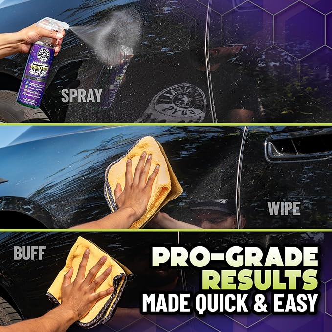 Chemical Guys Raging Rhino SmartOne 2 Pack With Storage Bag All In One Exterior Spray Microfiber Towels Giftable Waterless Wash And Quick Detail Set
