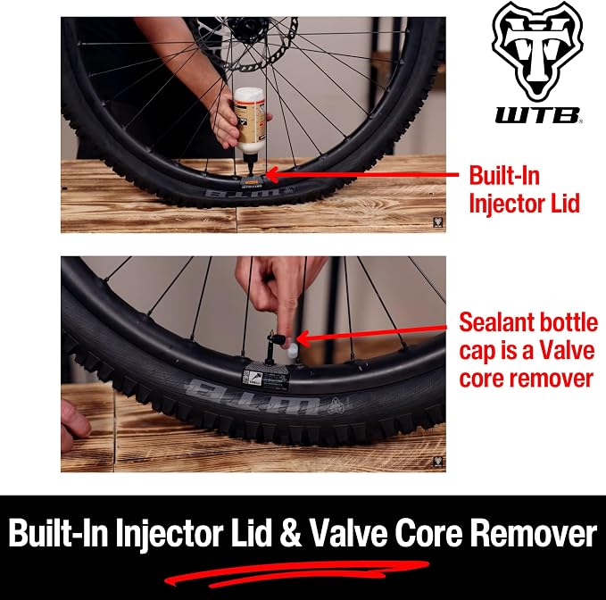 WTB Tubeless Bike Tire Sealant (4 oz to 1 Gallon) - Quick Seal for Punctures up to 6mm - All Conditions