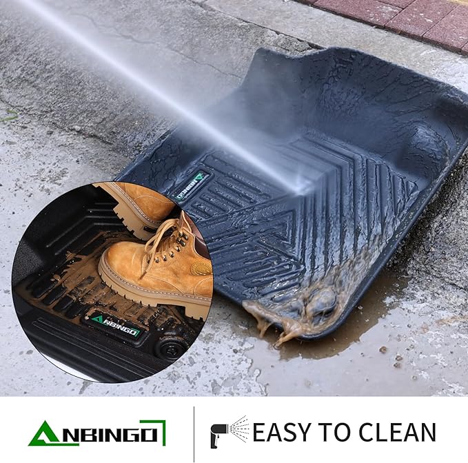 ANBINGO® Floor Mats & Cargo Liner for 2023-2026 Honda CRV (Hybrid) for CR-V Sport/Sport-L/Sport Touring, All Weather Protection TPE Automotive Floor Liners, (Cargo Tray in Highest Position)