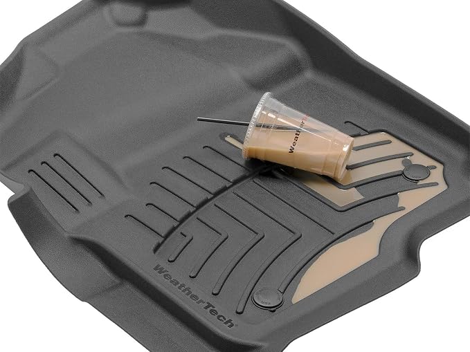 WeatherTech FloorLiner HP Custom Fit Floor Mats for Jeep Wrangler 4-Door, Wrangler Unlimited 4-Door, Wrangler 4-Door Rubicon 392-1st & 2nd Row (441313-1-2IM), Black