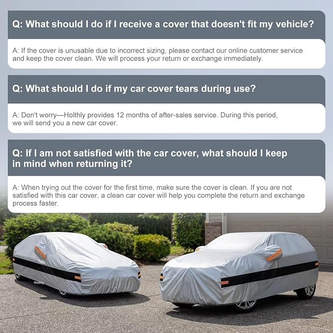 10 Layers Car Cover Custom Fit for Hyundai Elantra (2006-2026), Waterproof All Weather for Automobiles, Outdoor Full Cover Sun Dust Rain Protection with Cotton. Silver
