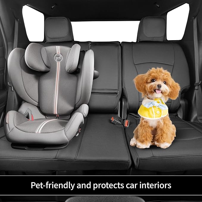 EKR Car Seat Covers Custom Fit for Toyota 4Runner(7 Seats) Full Set | for Toyota 4 Runner 2025-2026 Seat Covers for SUV,Full Wrap,Airbag Compatible,Waterproof Pet-resistant,Neoprene(Black)