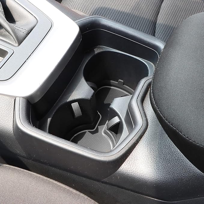 Auovo 3D Cup Holder Inserts for Toyota RAV4 Accessories 2025 2024 2023 2022 2021 2020 2019 Silicone Center Console Cup Holder Coaster Liner Mat Pad Interior Trims (Gray, 2pcs kit)